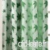 NAPEARL Rideau de Chambre à Coucher en Lin Motif Feuilles d'érable  Polyester  Vert  66x90 - B07MRMLW87